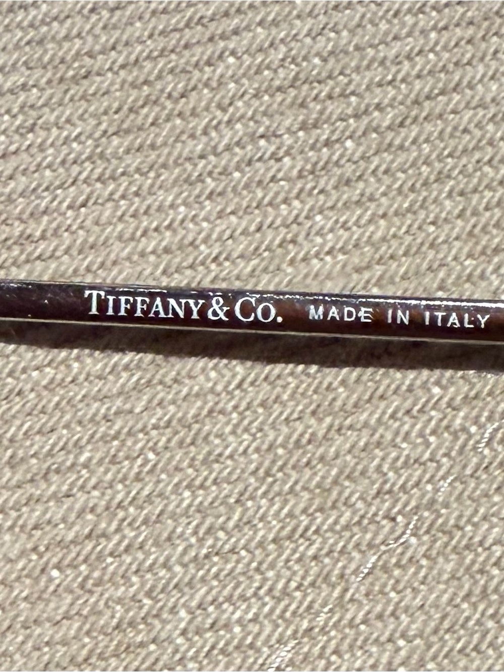 Tiffany & Co. Black Eyeglass frame with bling on the arms - Picture 4 of 5